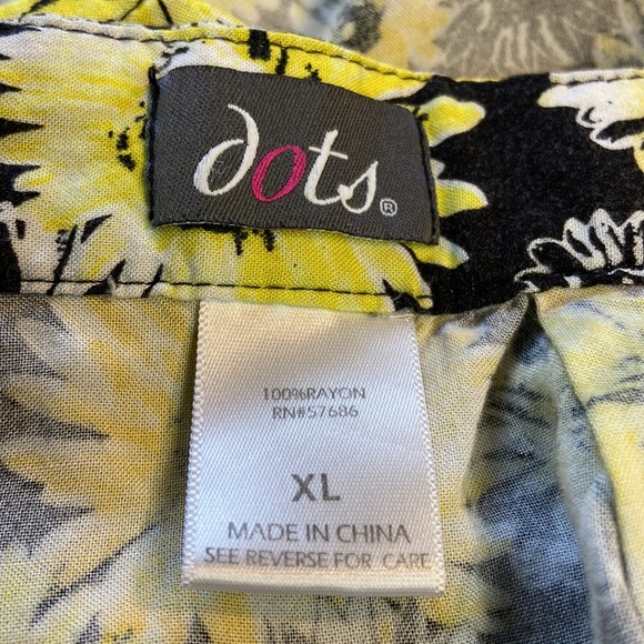 Dots Sunflower Mini Skirt - Picture 3 of 5